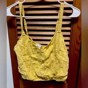 American Eagle Yellow Crop Top